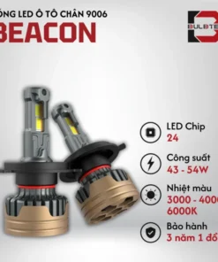 Bóng Led Ô Tô Beacon Chân 9006 Bulbtek