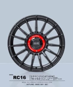 Mâm 16 Inch – O.Z Rc16 (Đen Mờ)